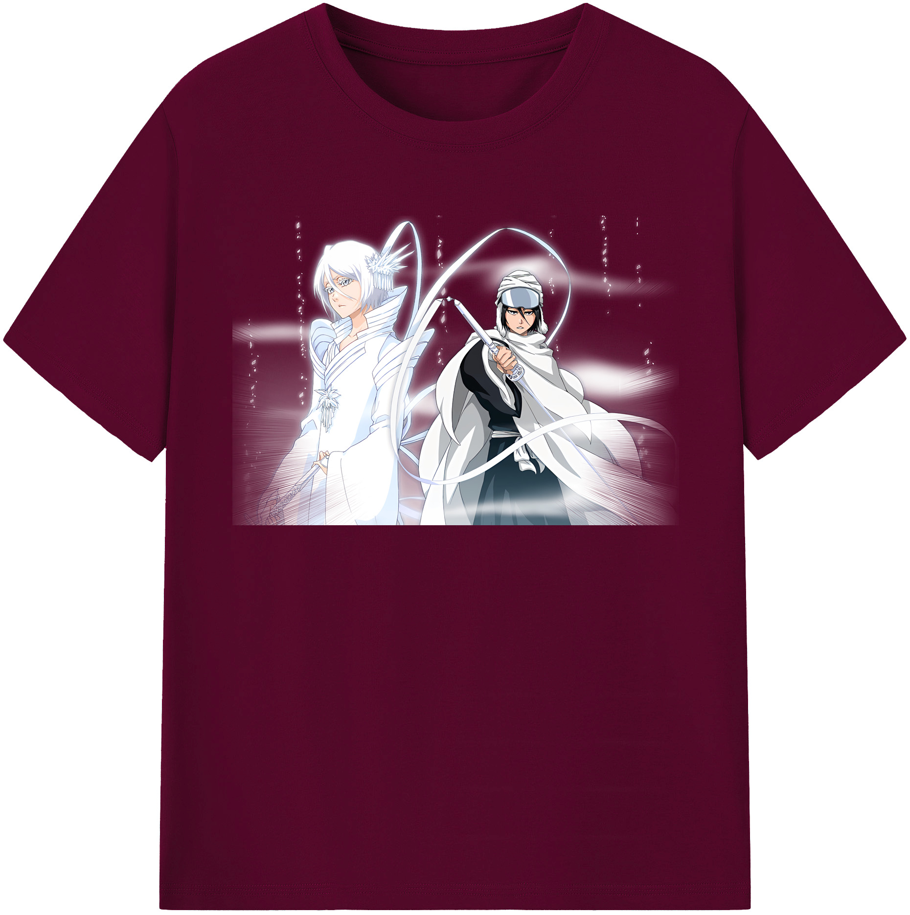 （画像用） ブリーチ 朽木ルキア BLEACH Kuchiki Rukia レディースカジュアルプリントTシャツ（綿100％）